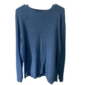 Banana Republic Men Sweater Large Pullover Crewneck Cozy Gray Knit Casual Lounge